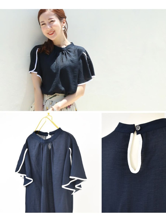 ❤️bitnabi とろみ素材のお出かけブラウス(授乳服) とろみ素材のお出かけブラウス 【お上品な授乳服のお店bitnabi】