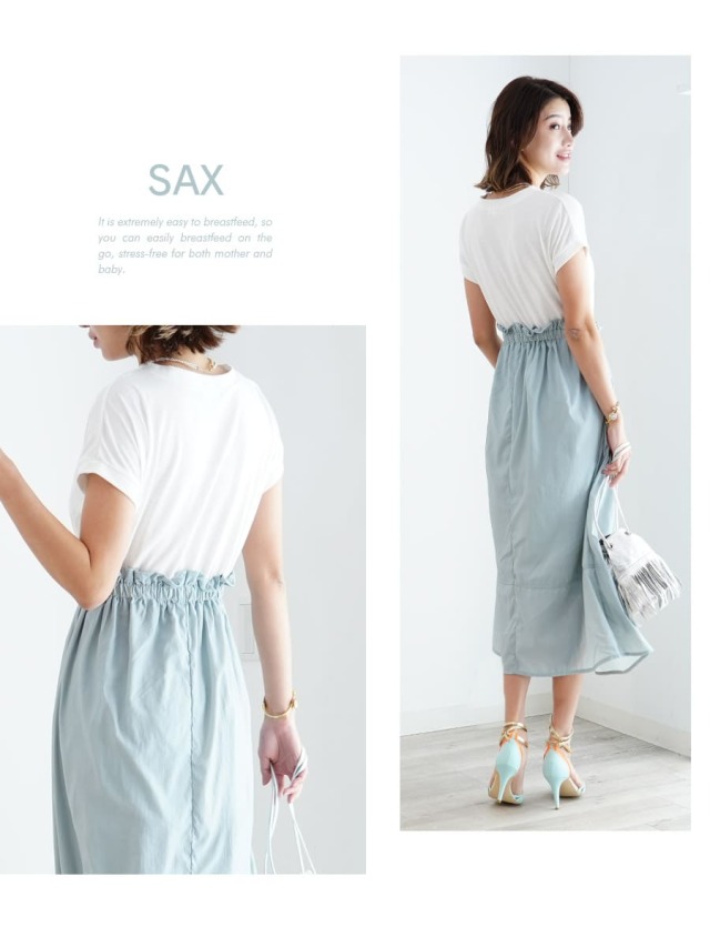 新品未使用⭐︎マタニティ・授乳服⭐︎軽量トレーナードッキングワンピース ⭐︎Sサイズ 授乳服＆マタニティ＞エマ2・ゆるふわタートルニットドッキング