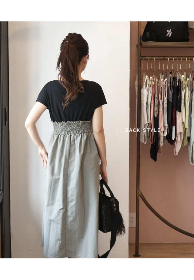 【新品未使用】　ミルクティー　授乳服・マタニティ　半袖ワンピース　ピンク　M 授乳服・マタニティ＞半袖・アビー（カシュクールタイプの授乳口