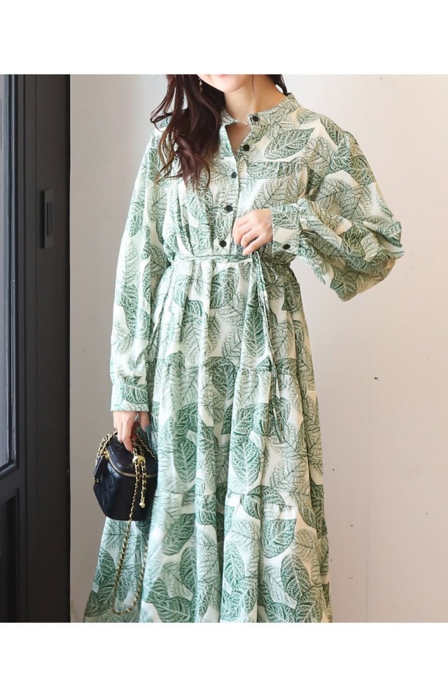 新品★マタニティドレス 授乳口付き オリーブグリーン Lサイズ 8942_11.jpg