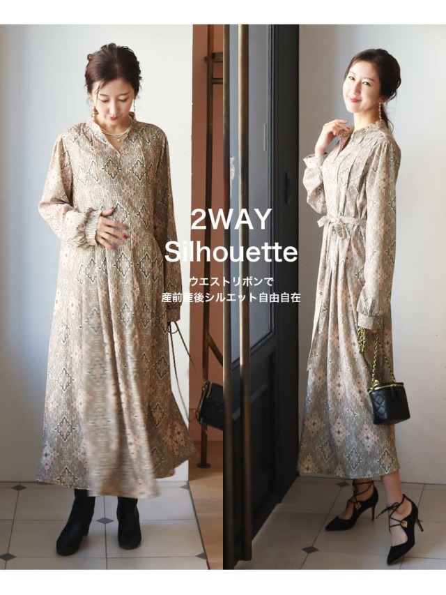 SEA NEW YORK ワンピース ジオメトリック＆フローラル Ana Dress AND COUTURE（アンドクチュール）の「ジオメトリックワンピース