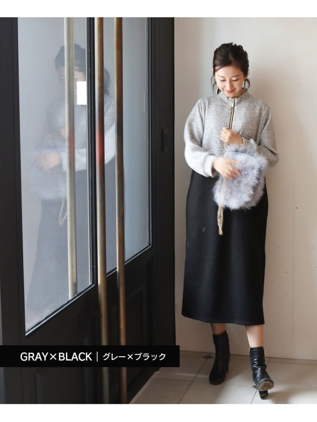 授乳服・マタニティウエア＞ソエル・リブニット×裏起毛