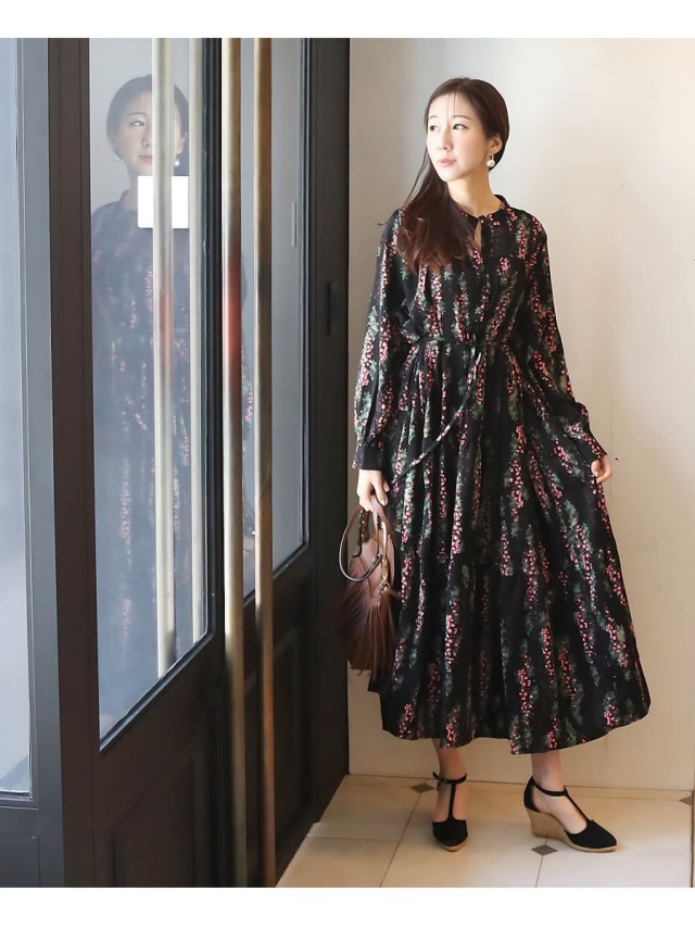 授乳服・マタニティウエア＞アレクシア・ティアードロング