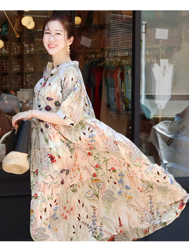 【美品】Milk tea マタニティ 授乳服 ロングワンピース ティアード 楽天市場】＜授乳服・マタニティ＞長袖ペネロペ・ティアード