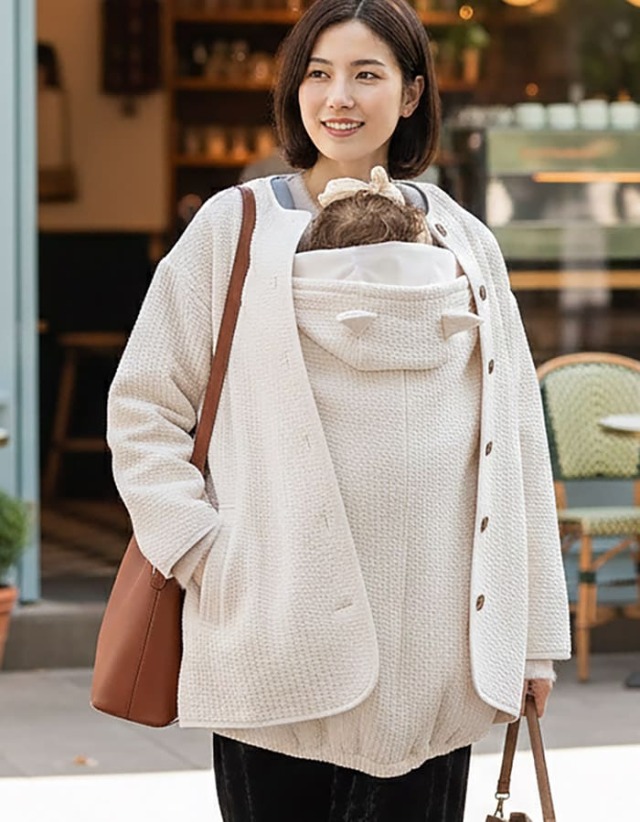 【5WAYで使える多機能ママコート】キルトママコート【582102】