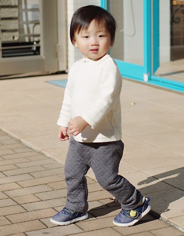 オーガニックキルティングモンキーパンツ　2枚までメール便可