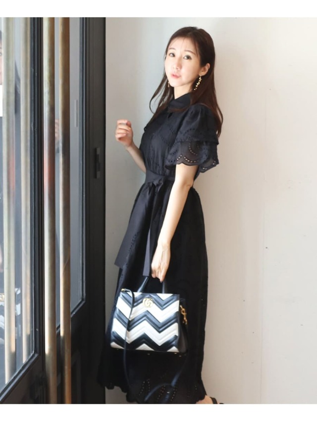 virina マタニティ ウェンディワンピース ネイビー リボン VIRINA（ヴィリーナ）