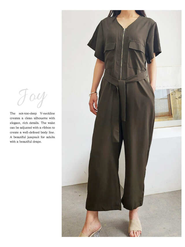 妊娠・出産・周産期オールインワンセット 授乳服・マタニティウエア＞ジョイ・ジッパージャンプスーツ