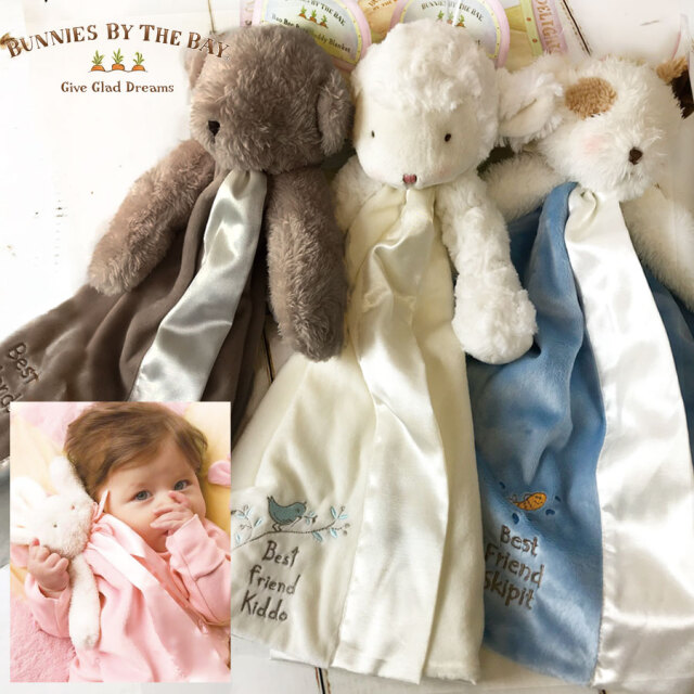 [ベビー]Bunnies By The Bay バニーズバイザベイ【赤ちゃんの安心毛布】ねんね抱っこ毛布 0歳から security blanket