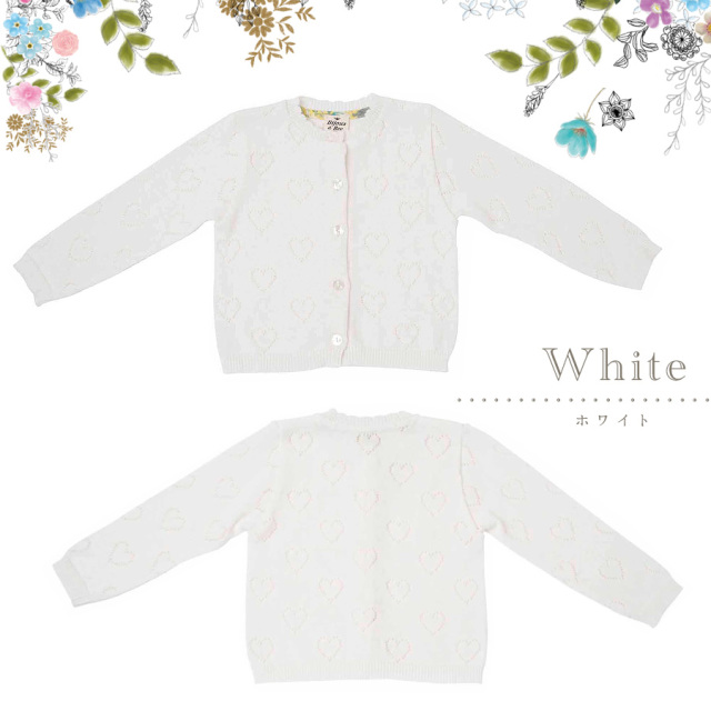 カーディガン cocoon sleeve bijou cardigan レディース FLOWER BIJOU KNIT CARDIGAN - BIRTHDAY BASH