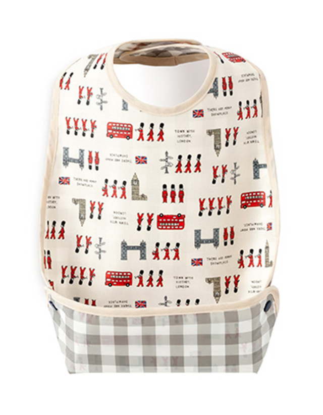 赤ちゃんにやさしい安心お食事エプロン(ビブタイプ)