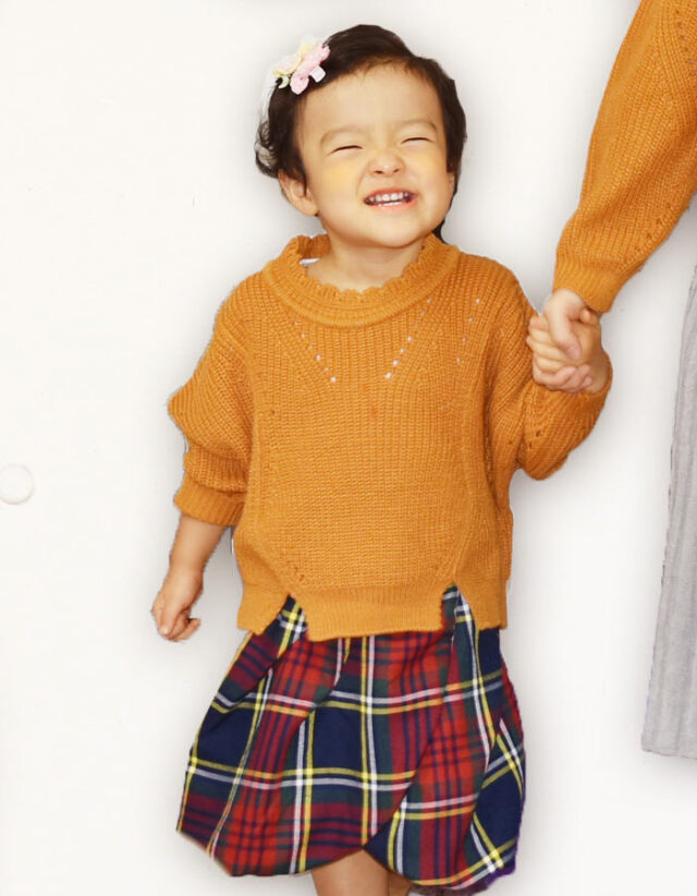 カラフル＆レーシー・ルーズフィットセーター