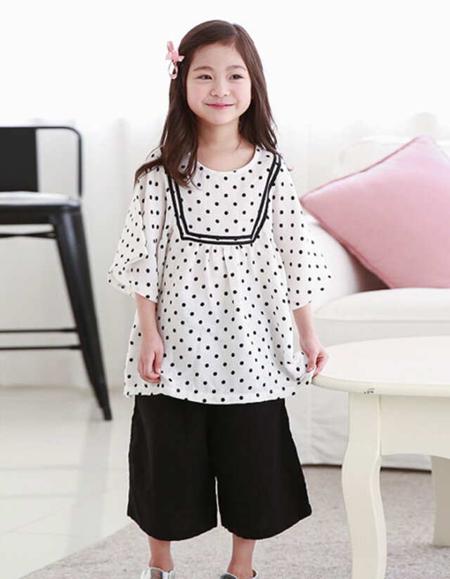 セーラー・ドットピンク ホワイト