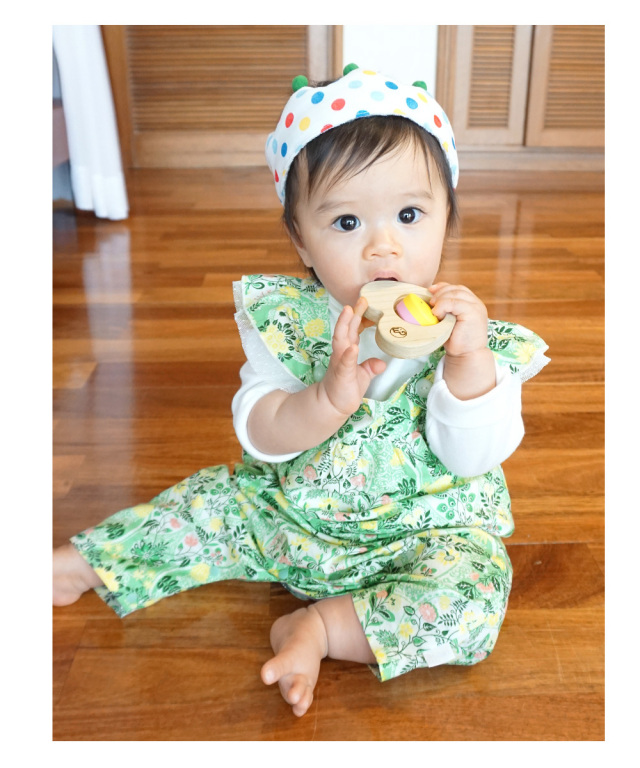 ベビー レアペペ Girly おめかしサロペット サロペぺ 日本製 コットン100 赤ちゃん 女の子 ご出産祝い