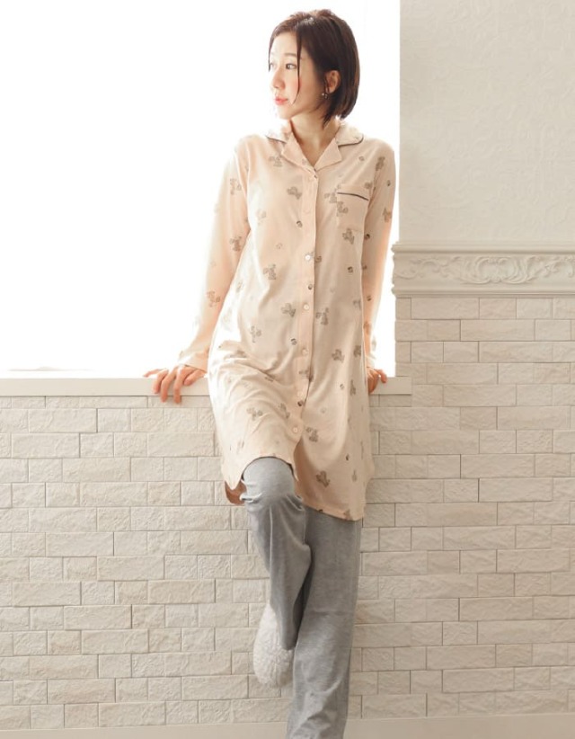 天竺ベア×アイス柄が可愛い！産前産後＆前開きパジャマ