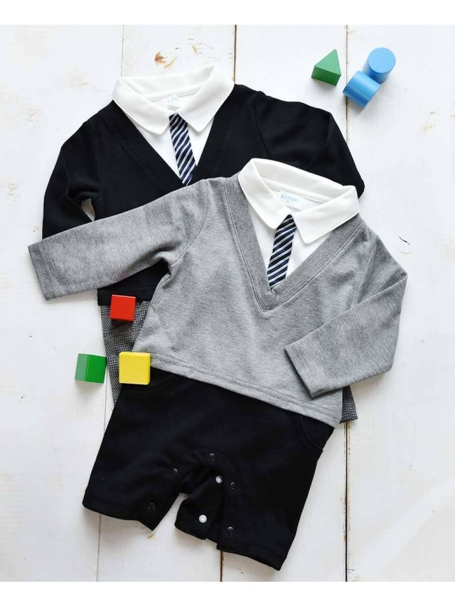 familiar カバーオール 70 長袖 フォーマル 結婚式 入園式