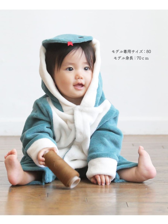 2025年干支＞ヘビ (巳) ボア カバーオール（60/70/80/90）【75002A