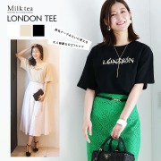＜授乳服・マタニティウェア＞授乳ケープみたいに使える授乳機能付き！Beautiful London TEE（ジッパータイプの授乳口）　妊娠 出産 産前 産後 Tシャツ トップス カットソー ママ Milk Tea