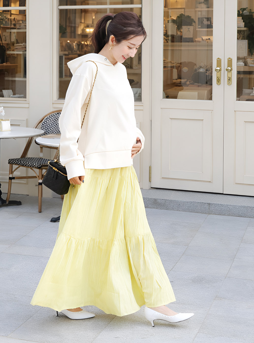 ドビー楊柳スカート