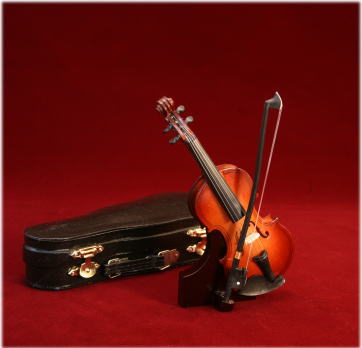 バイオリン15cm【スタンド・ケース付き】『サンライズサウンドハウス