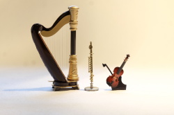 ミニチュア　ハープトリオ