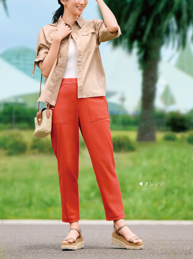 EVERYDAY I LIKE 美品 スリットテーパードパンツ モカブラウン EVERYDAY I LIKE.｜Deuxieme Classe（ドゥーズィエムクラス