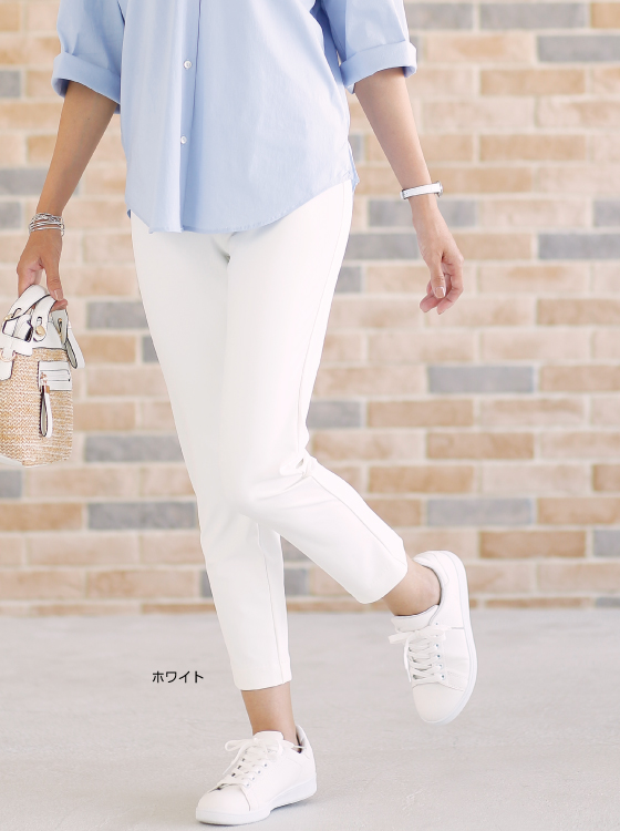 P2 ピーツー ウェーブロンサマークロップドパンツ 日本製