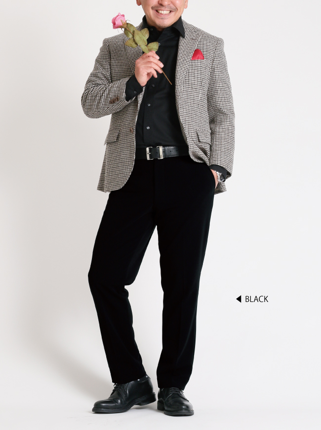 【ARIKI for MEN】漆黒の「アルディナ」メンズパンツ【日本製】