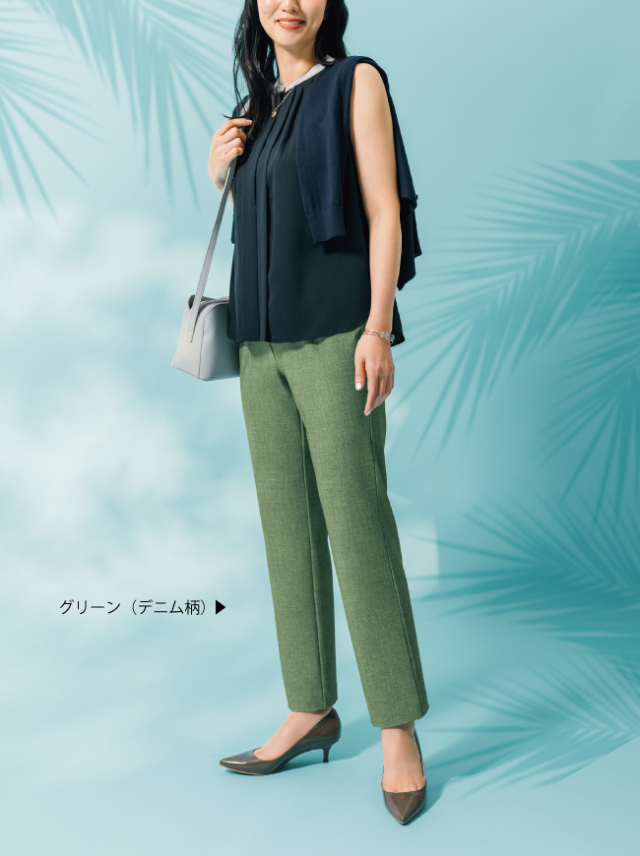 エリザベッタ フランキ シガレットパンツ ロゴ入り ストレート ミラノリブシガレットパンツ/ブラック | Factelier (ファクトリエ)