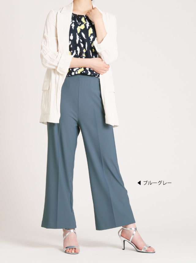至福の涼やかセンタープリーツパンツ