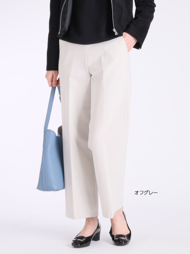 上質ごこち Miyabiセンタープレスワイドパンツ 日本製
