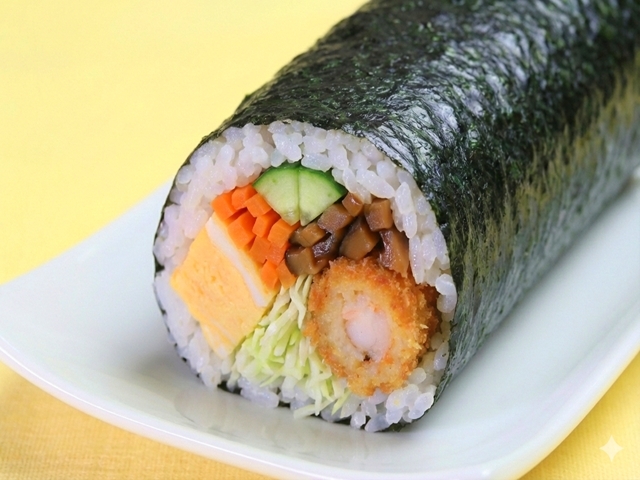 豚の恵方巻き