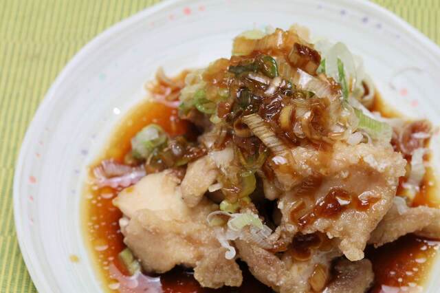 【酸味が癖になる】鶏もも肉の唐揚げ　油淋鶏風　