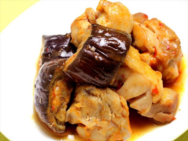 【無添加中華】鶏肉と茄子の豆板醤炒め