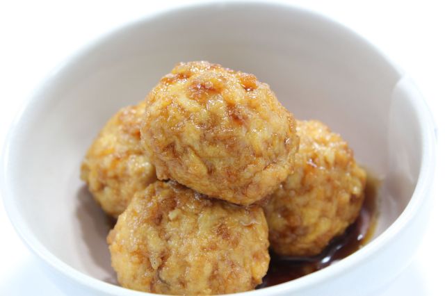 鶏つくね照り煮