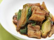 【人気商品】豚バラ肉と青梗菜のオイスターソース炒め