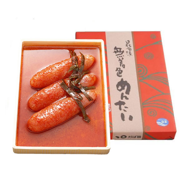 昆布漬辛子めんたい『無着色』 化粧箱詰 150g（121016）