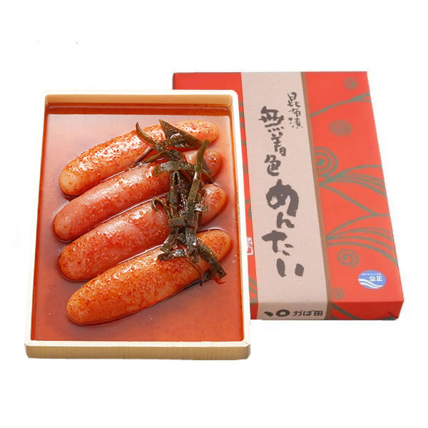 昆布漬辛子めんたい『無着色』 化粧箱詰 200g（121021）