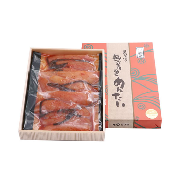 【冷凍出荷】昆布漬辛子めんたい『無着色』＜小分け＞ 450g(150g×3)（121049）