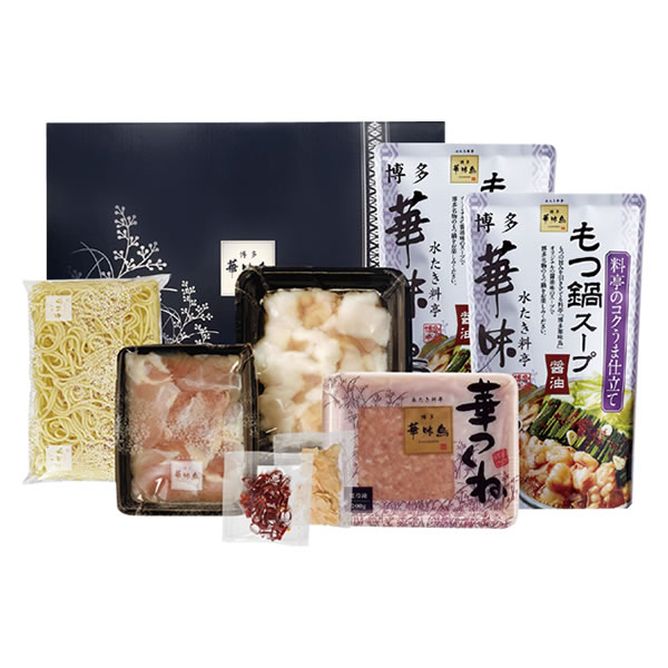 【送料無料】【福岡県】博多華味鳥 もつ鍋セット(4人前) (620105)