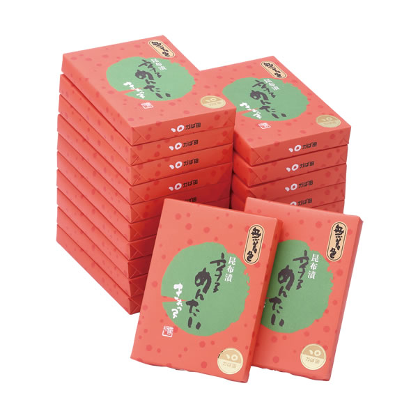 【送料990円】【おすそわけセット】無着色昆布漬辛子めんたい『きれっ子』化粧箱詰 200g×20箱 25,600円 ※20箱以上＠1,510円⇒＠1,280円 (890512)