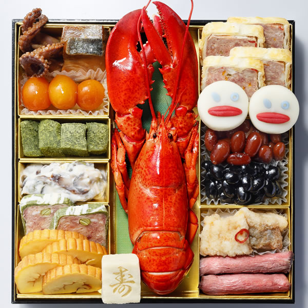 早割/新春予約/かば田のおせち三段重/送料込み/54品・3～4人前/お節