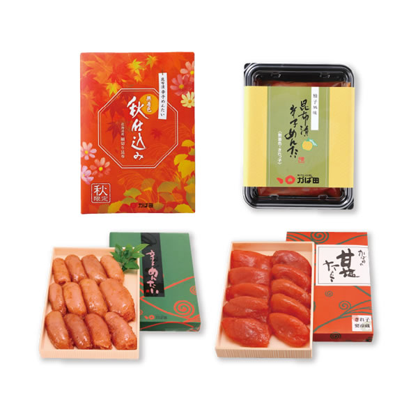 【超てんまる祭】秋限定 特盛！！めんたい四種セット (822504)