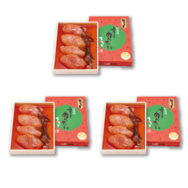 【超てんまる祭】【3箱以上購入で1箱あたり1,510円⇒1,298円】無着色昆布漬辛子めんたい『きれっ子』200g（822553）