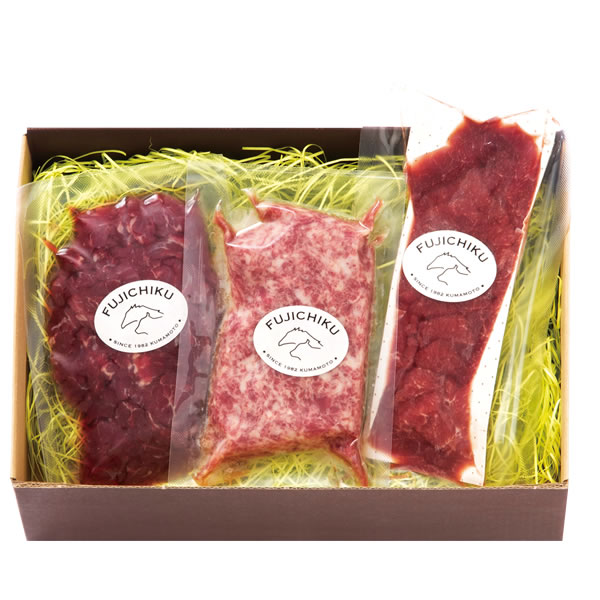 産地直送】【送料無料】【熊本県】フジチク ふじ馬刺し人気3種