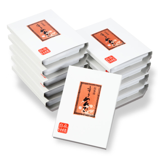 送料990円】「おすそわけ」 昆布漬辛子めんたい「自卓仕様」390g×10箱