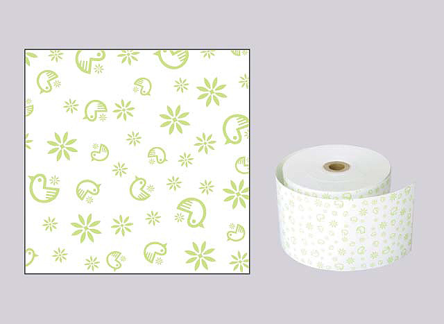 ファンシーレジ用紙　ファンタジー　緑　（58mm）　8巻入