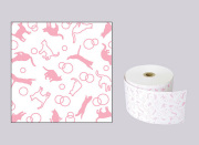 ファンシーレジ用紙　ねこ　ピンク　（58mm）　3巻入