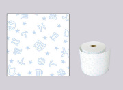 ファンシーレジ用紙　星座　青　（80mm）　3巻入