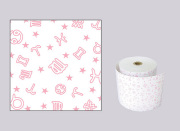 ファンシーレジ用紙　星座　ピンク　（80mm）　3巻入